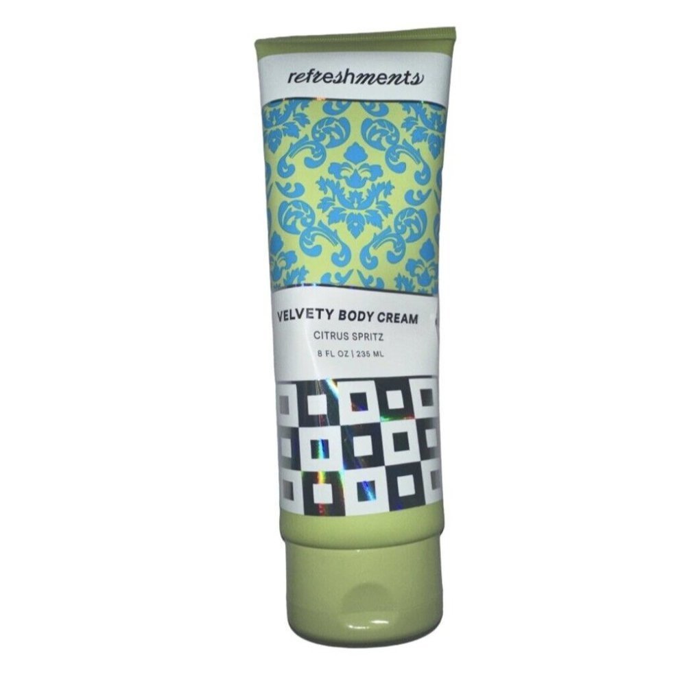 Refreshments Velvety Body Cream Citrus Spritz New 8 FL. OZ Full Size